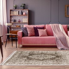 Alanur Home Eko Trend Djt Halı Yıkanabilir Kaymaz Taban 762 Osmanlı Vizon