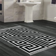 Alanur Home Eko Trend Djt Banyo Paspası Yıkanabilir Kaymaz Taban 768 Modern Gri