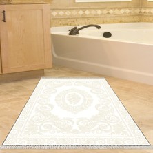 Alanur Home Eko Trend Djt Banyo Paspası Yıkanabilir Kaymaz Taban 747 Klasik Krem