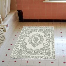 Alanur Home Eko Trend Djt Banyo Paspası Yıkanabilir Kaymaz Taban 747 Klasik Gri