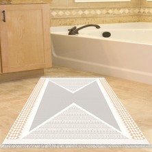 Alanur Home Eko Trend Djt Banyo Paspası Yıkanabilir Kaymaz Taban P1526 Modern Krem