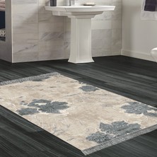 Alanur Home Eko Trend Djt Banyo Paspası Yıkanabilir Kaymaz Taban 660m Suluboya Bej