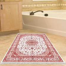 Alanur Home Eko Trend Djt Banyo Paspası Yıkanabilir Kaymaz Taban P1372 Osmanlı Bordo