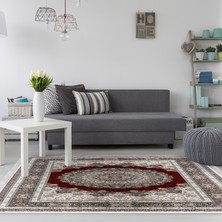 Alanur Home Eko Trend Djt Halı Yıkanabilir Kaymaz Taban 1909 Osmanlı Kırmızı
