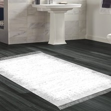 Alanur Home Eko Trend Djt Banyo Paspası Yıkanabilir Kaymaz Taban 1342 Modern Gri