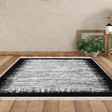 Alanur Home Eko Trend Djt Halı Yıkanabilir Kaymaz Taban 1342 Modern Siyah