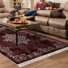 Alanur Home Eko Trend Djt Halı Yıkanabilir Kaymaz Taban 616 Klasik Bordo