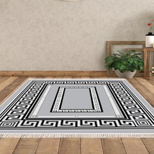 Alanur Home Eko Trend Djt Halı Yıkanabilir Kaymaz Taban 651m Modern Gri