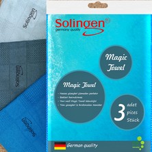 Solingen Mikrofiber ( 3 Adet ) Sihirli bez, Cam Bezi