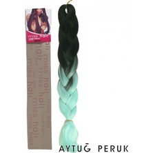 AYTUĞ PERUK Mıss Hair Braıd - T2/Light Green - Afrika Örgüsü Saçı, Afrika Örgüsü Malzemesi,rasta,topuz Saçı