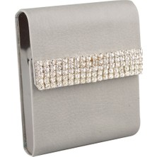 Nes Gift  Gümüş Swarovski Taşlı Sigara Tabakası