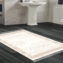 Alanur Home Eko Trend Djt Banyo Paspası Yıkanabilir Kaymaz Taban 1376 Klasik Vizon