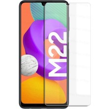 KZY Kzy Samsung Galaxy M22 Temperli Ekran Koruyucu Kırılmaz Cam Ekonomik 3'lü Paket
