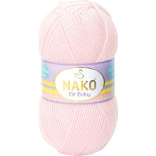 Nako Elit Baby Anti-Pilling El Örgü Ipi Ipliği Yünü Renk KODU:2892-SOFT Pembe