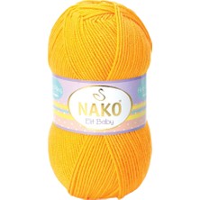 Nako Elit Baby Anti-Pilling El Örgü Ipi Ipliği Yünü Renk KODU:4674-PORTAKAL Nergisi