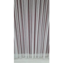 Tül Shop Düz Tül Grek Sade Kurşunlu Profesyonel Dikim 1 x 3 Sık Pileli