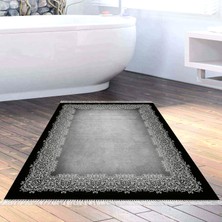 Alanur Home Eko Trend Djt Banyo Paspası Yıkanabilir Kaymaz Taban 1674 Modern Gri