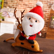 Lovoski 10-20 Inç Pp Yumuşak Noel Baba Peluş Bebek Çocuk Çocuk Noel Ev Dekoratif 23 cm