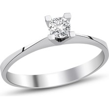 İryum 0.17 Karat H-I Vs Pırlanta Tektaş Yüzük W5PY3101AZ