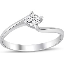 İryum 0.20 Karat H-I Vs Pırlanta Dönen Kol Tektaş Yüzük W5PY3712B