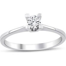 İryum 0.20 Karat E-F Vs Pırlanta Tektaş Yüzük WPY3111BY