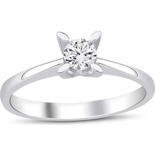 İryum 0.27 Karat E-F Vs Pırlanta Tektaş Yüzük WPY3242CY