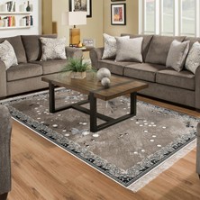 Alanur Home Eko Trend Djt Halı Yıkanabilir Kaymaz Taban Mu118 Modern Kahve