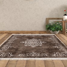 Alanur Home Eko Trend Djt Halı Yıkanabilir Kaymaz Taban 616 Klasik Kahve
