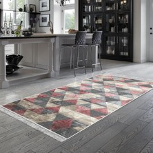 Alanur Home Eko Trend Djt Banyo Paspası Yıkanabilir Kaymaz Taban 661 Iskandinav Pudra