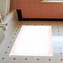 Alanur Home Eko Trend Djt Banyo Paspası Yıkanabilir Kaymaz Taban 1342 Modern Pudra