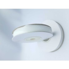 Be Beauty Beyaz Renkte 1 cm Organze Kurdele (1 Makara 25 Mt)