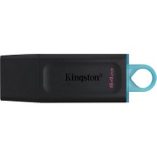 Kingston 64GB USB 3.2 Exodia Datatraveler Exodia (Black + Teal)