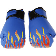Homyl Pu Boxing Eğitim Eldiven Mma Mücadele Delme Kum Torbası Sanda Eldiveni Mavi (Yurt Dışından)