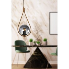 Begüsa Damla Tekli Eskitme Füme Glop Cam