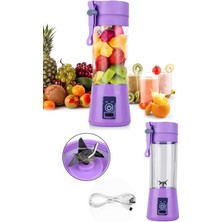 Ibico Portatif Taşınabilir USB Şarjlı El Blender 380ML Mor