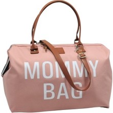 Babysi Mommy  Bag  Exclusive Tasarım Pudra  Baby  Anne Bebek Bakım ve Kadın Çantası