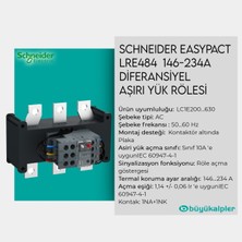 Schneider Easypact LRE484  146-234A Diferansiyel Aşırı Yük RÖLESI-3606480325342