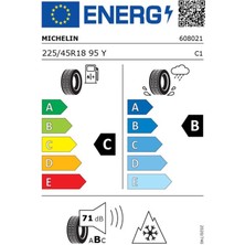 Michelin 225/45 R18 95Y XL Crossclimate 2 Oto 4 Mevsim Lastiği ( Üretim Yılı : 2023 )