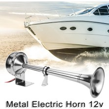 Lovoski 125DB 12 V Tek Trumpet Hava Korna Kompresör Kiti Kamyon Kamyon Tekne Tren Için