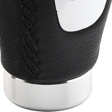 Sharplace Evrensel 5 Hız Deri Manuel Araba Dişli Düğmesi Shifter Kolu Kolu Sopa Siyah + Siyah (Yurt Dışından)