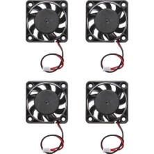 Prettyia 4 Adet 12 V 2pin 40MM Mini 4 cm Fan Sessiz Bilgisayar Soğutma Fanı (Yurt Dışından)