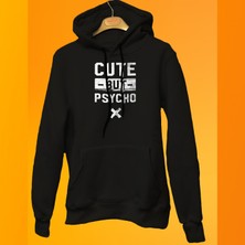 Remonz Cute But Psycho Baskılı 3 Ipl. Şardonlu %100 Pamuk, Içi Polar, Çok Kalın Sweatshirt