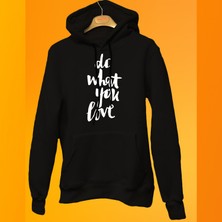 Remonz Do What You Love Yazılı 3 Ipl. Şardonlu %100 Pamuk, Içi Polar, Çok Kalın Sweatshirt