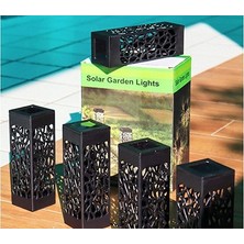Sinerji Shop Dekoratif Solar Güneş Enerjili Bahçe Aydınlatması Yürüyüş Yolu Seti ( 8 Adet )