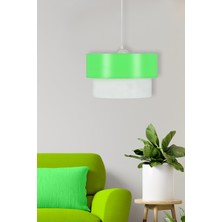 D-Light Melon Pasta Yeşil Beyaz Avize
