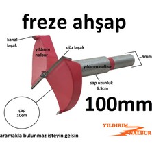 Yıldırım Nalbur 100 mm Freze Mobilya Menteşe Yuva Açma Ahşap Freze Torna Freze Kocaman Oyma Bıçağı