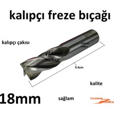 Yıldırım Nalbur Kalıpçı Freze 18 mm Kalıpçı Bıçak Freze Çakısı Onsekiz Torna Freze