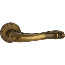 System Vıctorıa Oda Rozetli Antik Bronz Kapı Kolu - HA129RO14NABM