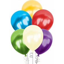 Kikajoy Ki̇kajoy Stand Balonu 12 'li Metali̇k Karişik