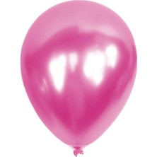 Kikajoy Ki̇kajoy Metali̇k Balon Baskisiz 100 'lü  Pembe